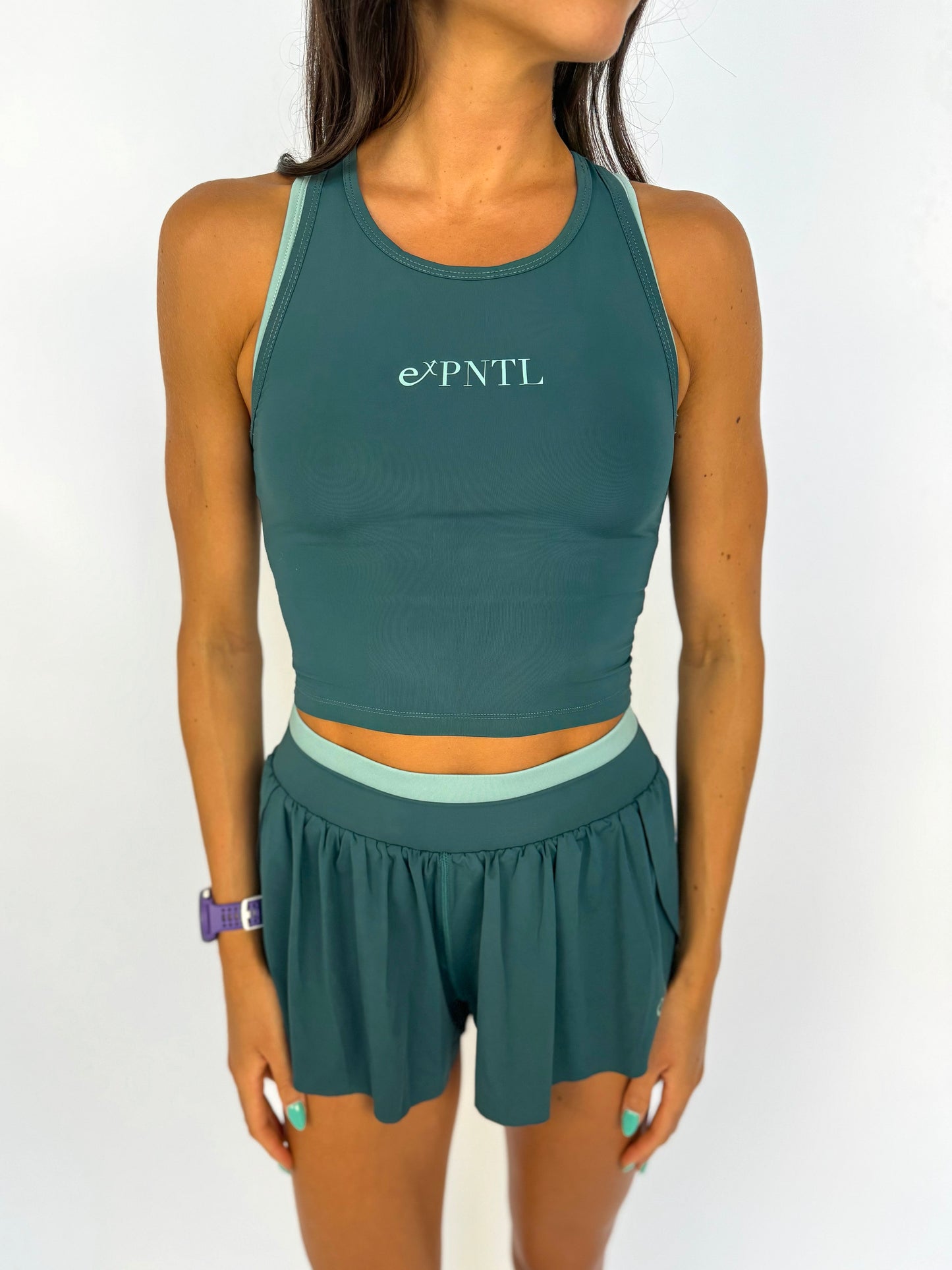 Race Day Tank- Mountain Girl Green