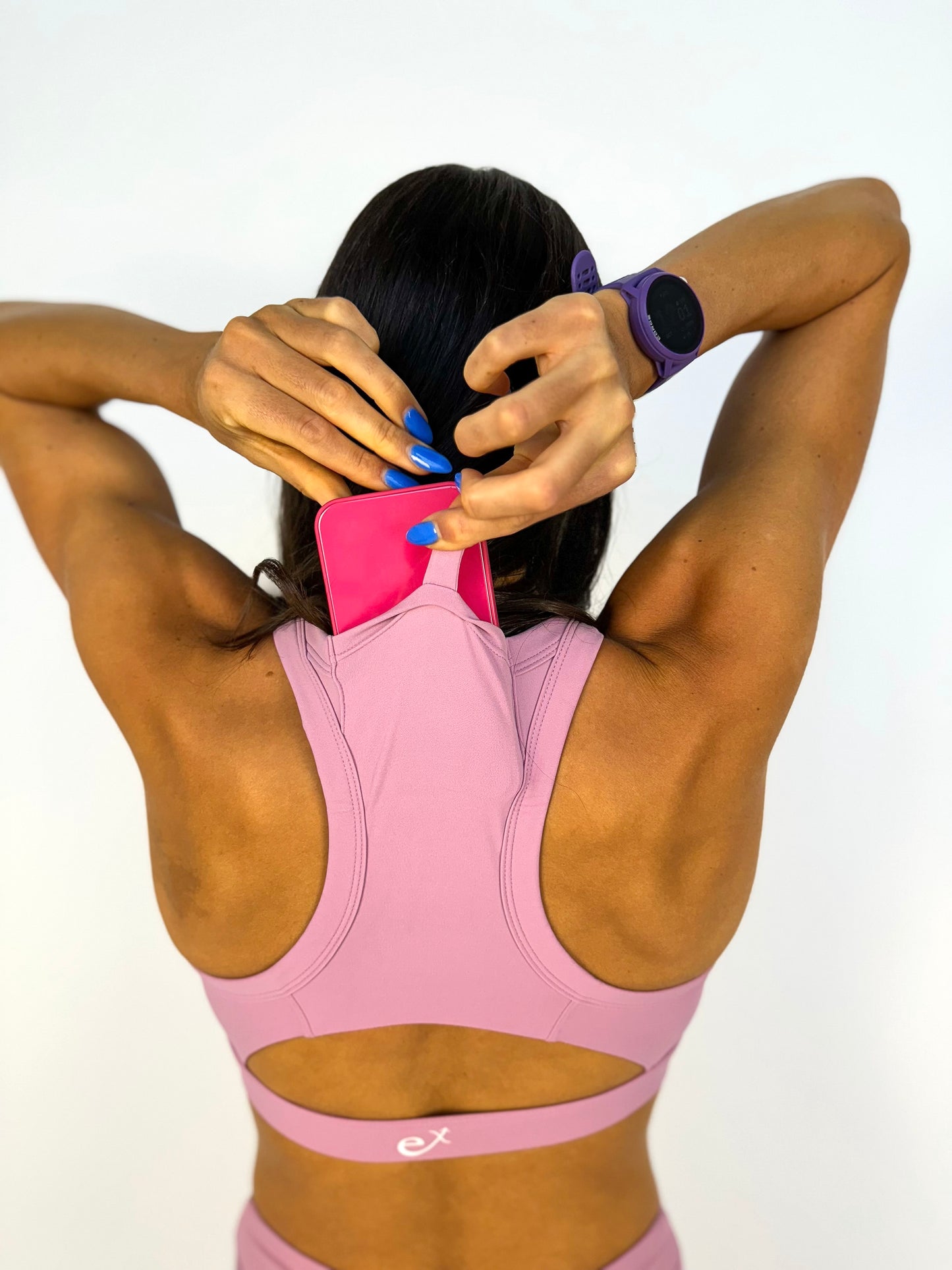 ICON Twist Pocket Sports Bra- Pretty in Pink