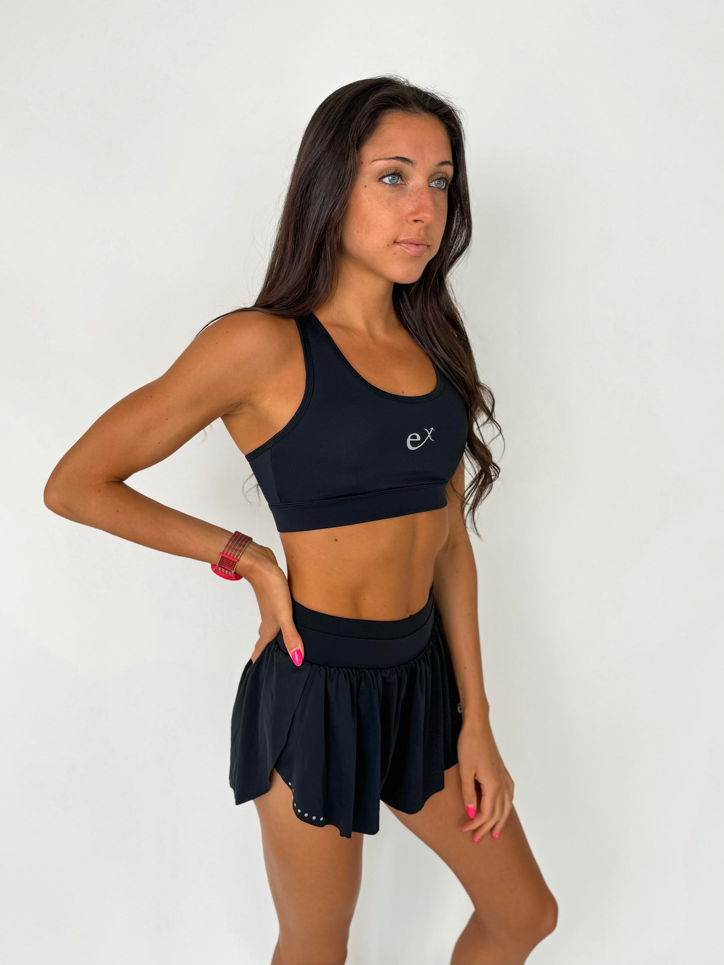 Race Day Sports Bra- Black Out