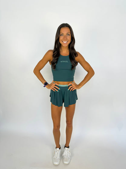 Race Day Short- Mountain Girl Green