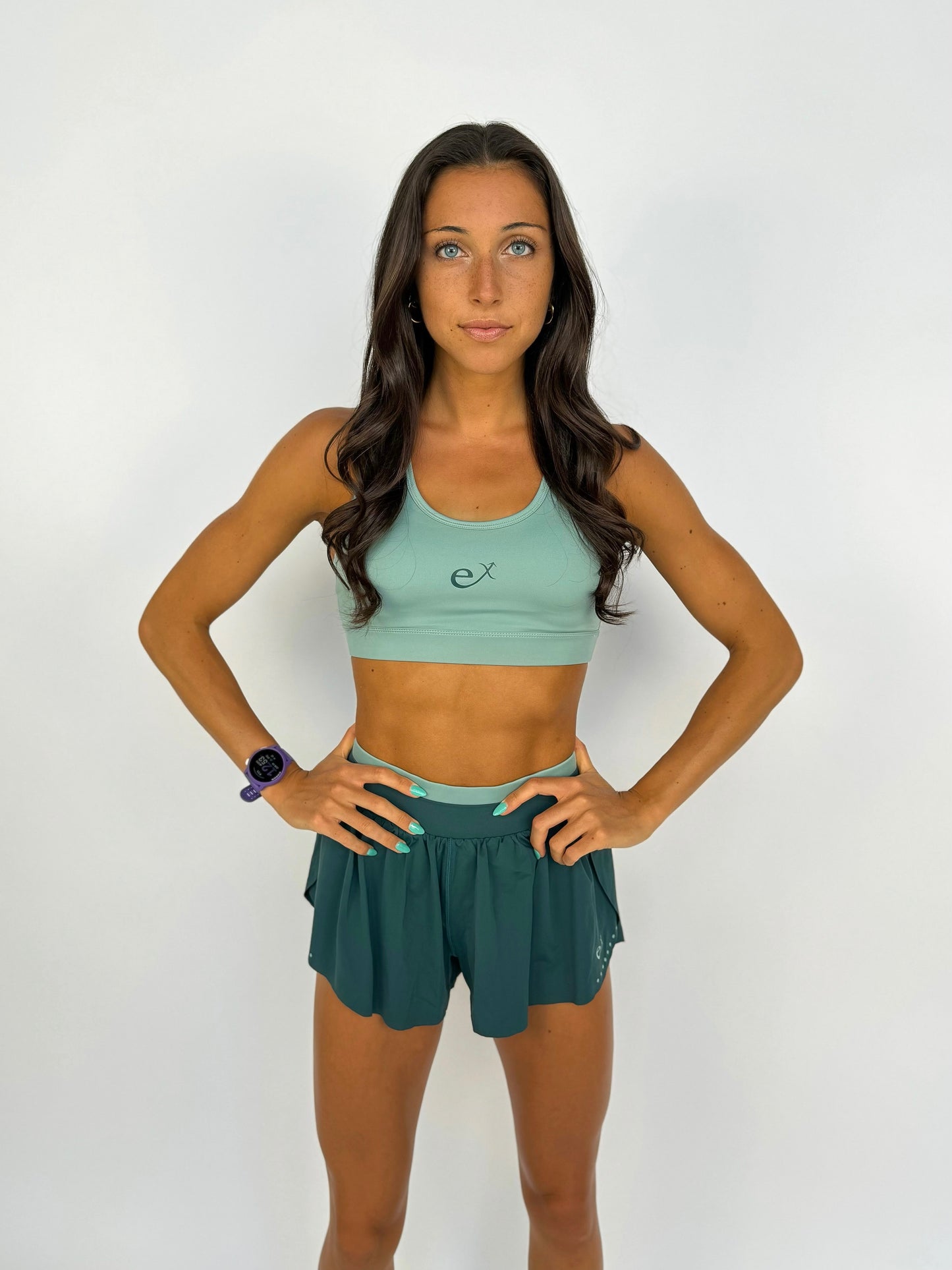 Race Day Sports Bra- Mountain Girl Green