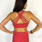 Faster Than Light Sports Bra- Coral