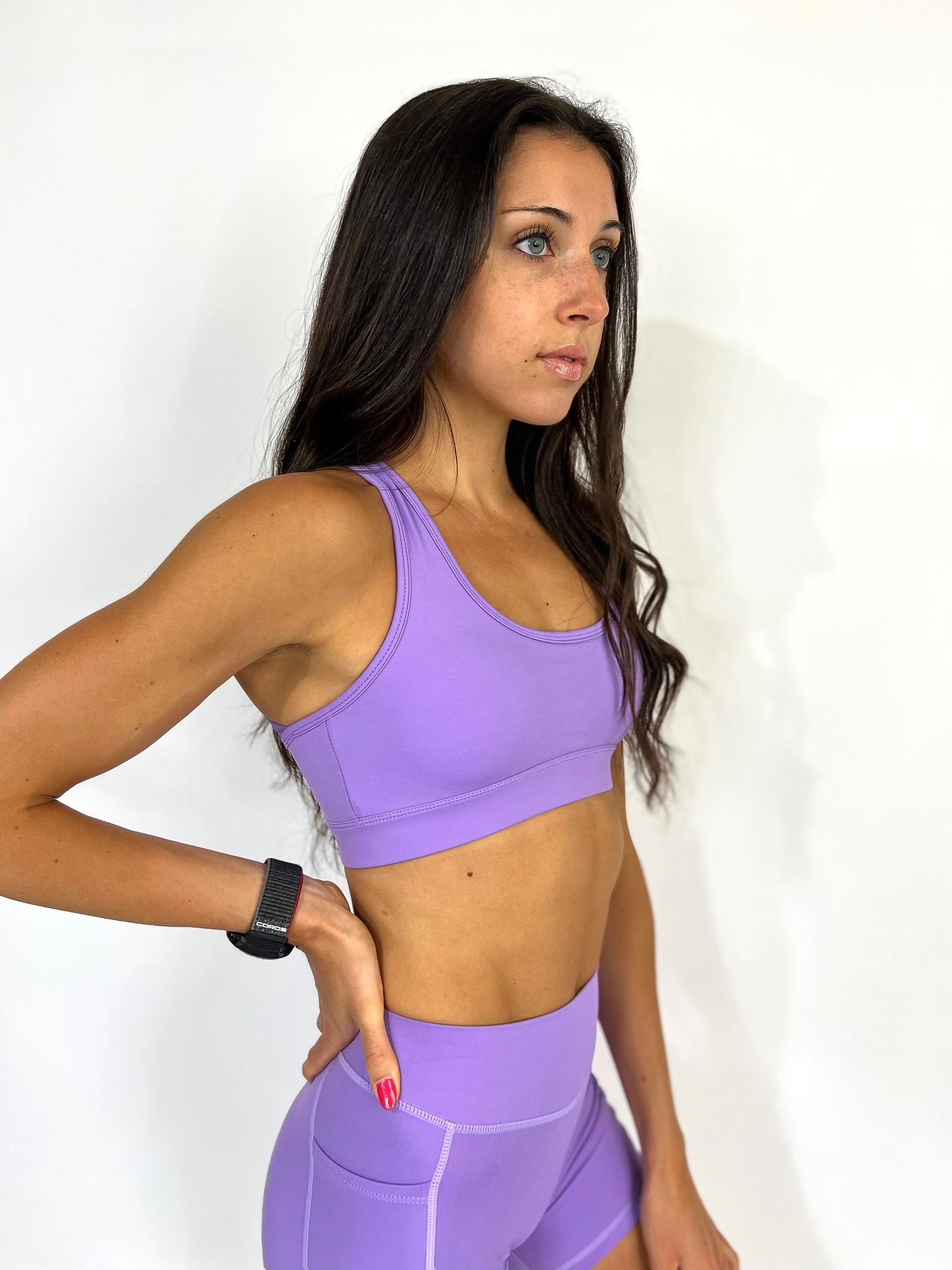 Faster Than Light Sports Bra- Lavender