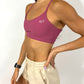 Freestyle Ribbed Sports Bra- Rose Gold