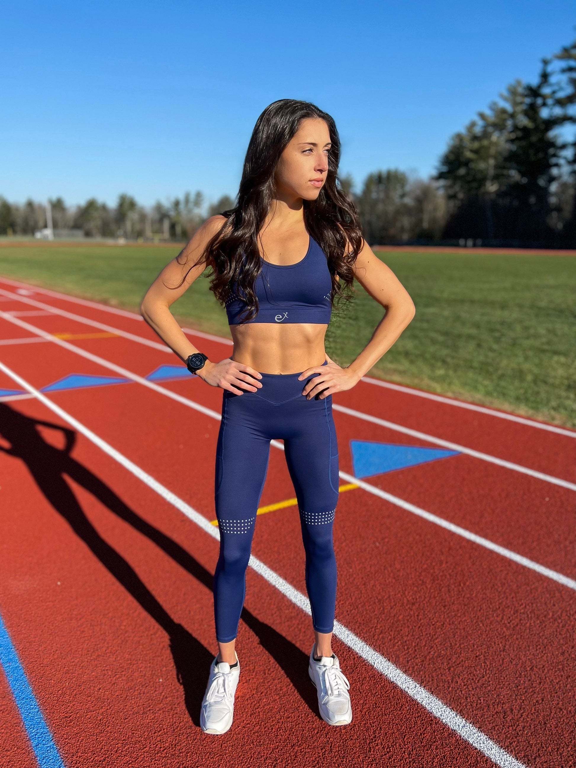 Runners Legging- Twilight Blue – Expntl Athletics