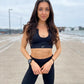 Runners Sports Bra- Midnight Black