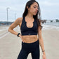 Runners Sports Bra- Midnight Black
